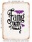 DECORATIVE METAL SIGN - Fang Tastic - 3  - Vintage Rusty Look